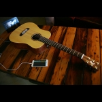 Cort mini akusztikus gitár Fishman elektronikával, natúr 