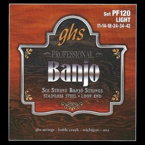 GHS banjo húr 6 húros, Light