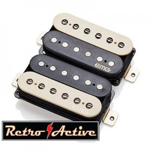 Gitár pickup szett, zebra, Retro Active