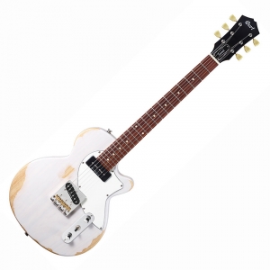 Cort elektromos gitár, koptatott fehér