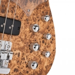 Cort elektromos basszusgitár deluxe félkemény tokkal, vintage natúr