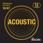 BlackSmith Acoustic Bronze, Light Medium 10-47 húr - 12 húros