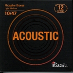 BlackSmith Acoustic Phosphor Bronze, Medium Light 10-47 húr - 12 húros