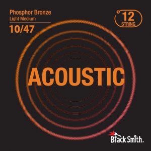 BlackSmith Acoustic Phosphor Bronze, Medium Light 10-47 húr - 12 húros