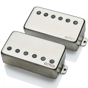 Humbucking gitár pickup szett, szálhúzott króm, long shaft