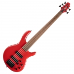 Cort elektromos basszusgitár, Markbass Preamp, öthúros, piros - elérhető 2024 februárja után
