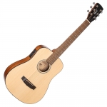 Cort elektro-akusztikus mini gitár, matt natúr, tokkal - elérhető 2024 februárja után