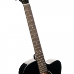 Cort akusztikus gitár elektronikával, cutaway, fekete