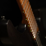 Cort elektromos gitár, fej nélküli multi-scale, matt áttetsző fekete