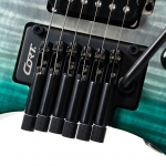 Cort elektromos gitár, fej nélküli, Semi Gloss Lagoon