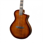 Cort akusztikus gitár, oldalsó hanglyukakkal, Fishman elektronikával, félkemény tokkal, Tobacco Sunburst - elérhető 2026 júniusa után