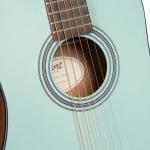 Cort akusztikus mini gitár, mentazöld, tokkal