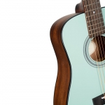 Cort akusztikus mini gitár, mentazöld, tokkal