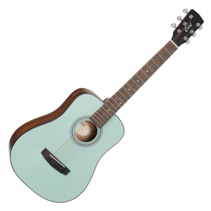 Cort akusztikus mini gitár, mentazöld, tokkal