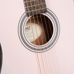 Cort akusztikus mini gitár, elefántcsont színű, tokkal - elérhető 2026 júliusa után
