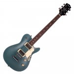 Magneto Velvet Deluxe elektromos gitár, kamrás test, Metallic Green Silk - BEVEZETŐ ÁR!