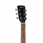 Cort akusztikus gitár elektronikával, matt fekete